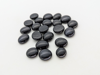 Glasnuggets schwarz-opak, 17-20 mm/1 kg